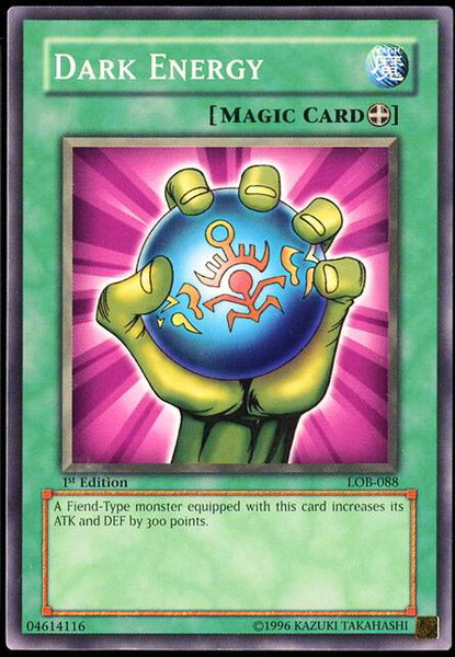 Dark Energy - The Legend of Blue Eyes White Dragon YuGiOh trading card
