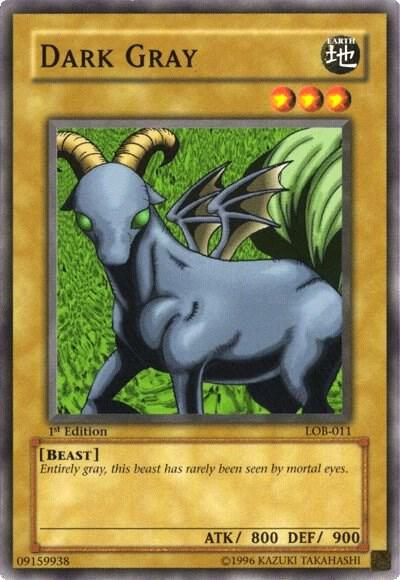 Dark Gray - The Legend of Blue Eyes White Dragon YuGiOh trading card