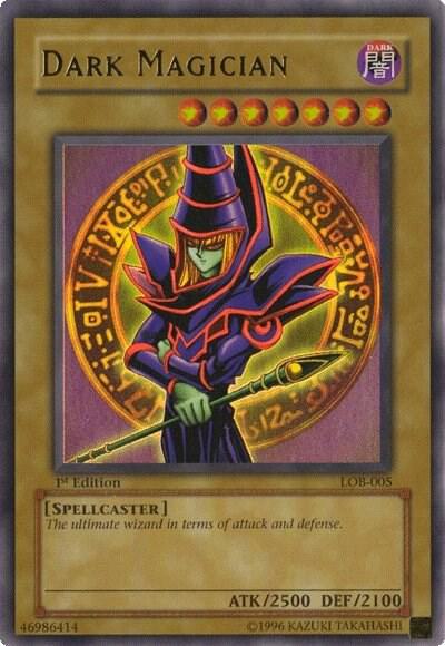Dark Magician - The Legend of Blue Eyes White Dragon YuGiOh trading card