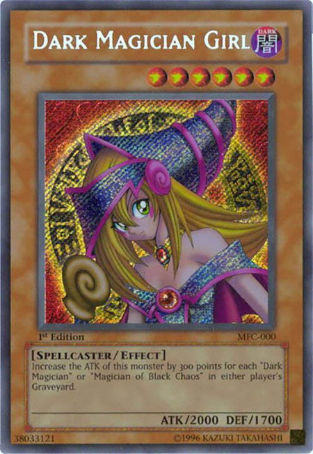 Dark Magician Girl trading card from Magician's Force Dark Magician Girl - Magician's Force YuGiOh trading card