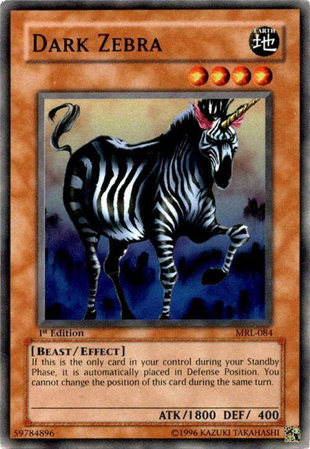 Dark Zebra - Magic Ruler YuGiOh trading card