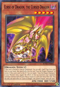 Curse of Dragon, the Cursed Dragon - Rise of the Duelist (ROTD) #ROTD-EN002 - Common / Short Print YuGiOh Trading Card