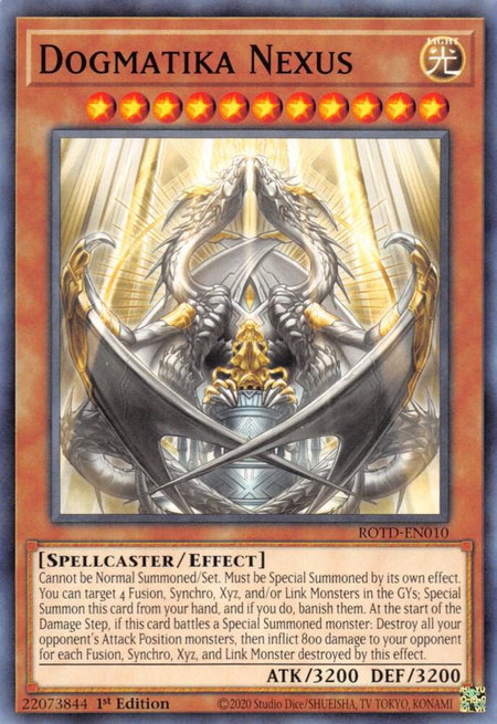 Dogmatika Nexus - Rise of the Duelist YuGiOh trading card