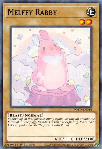 Melffy Rabby trading card from Rise of the Duelist Melffy Rabby - Rise of the Duelist YuGiOh trading card