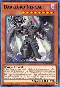Darklord Nergal - Rise of the Duelist (ROTD) #ROTD-EN025 - Common / Short Print YuGiOh Trading Card