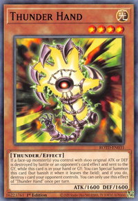 Thunder Hand - Rise of the Duelist (ROTD) #ROTD-EN031 - Common / Short Print YuGiOh Trading Card