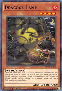 Dracoon Lamp - Rise of the Duelist (ROTD) #ROTD-EN035 - Common / Short Print YuGiOh Trading Card