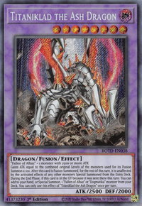 Titaniklad the Ash Dragon - Rise of the Duelist (ROTD) #ROTD-EN038 - Secret Rare YuGiOh Trading Card