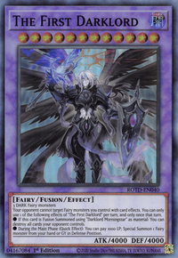 The First Darklord - Rise of the Duelist (ROTD) #ROTD-EN040 - Super Rare YuGiOh Trading Card