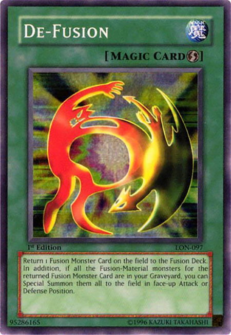 De-Fusion - Labyrinth of Nightmare YuGiOh trading card