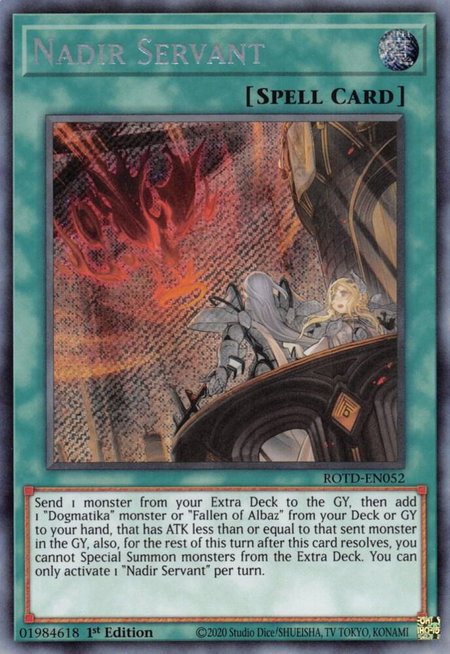 Nadir Servant - Rise of the Duelist YuGiOh trading card
