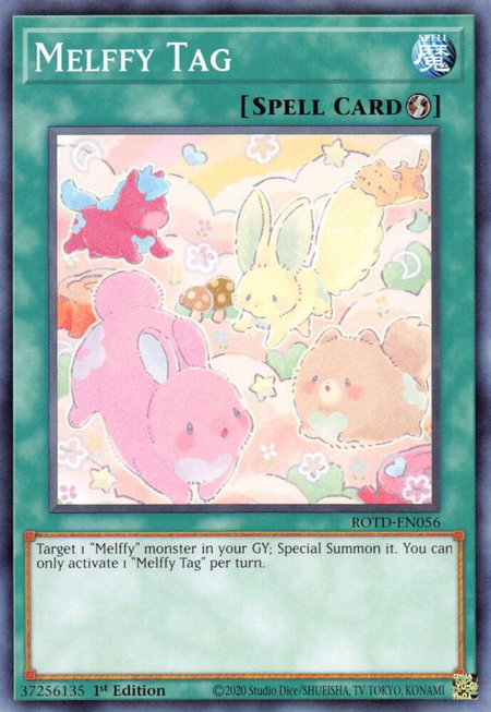 Melffy Tag trading card from Rise of the Duelist Melffy Tag - Rise of the Duelist YuGiOh trading card