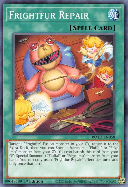 Frightfur Repair trading card from Rise of the Duelist Frightfur Repair - Rise of the Duelist YuGiOh trading card