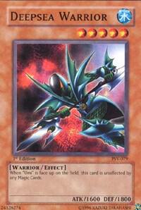 Deepsea Warrior trading card from Pharaoh's Servant Deepsea Warrior - Pharaoh's Servant YuGiOh trading card