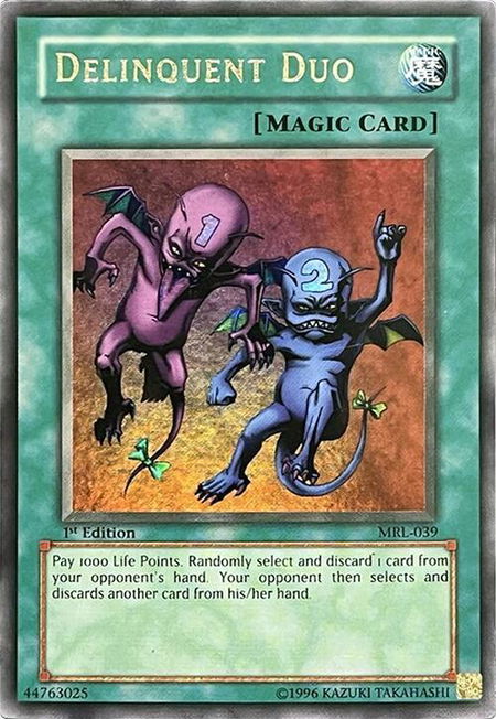 Delinquent Duo - Magic Ruler YuGiOh trading card