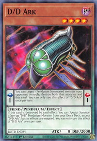 D/D Ark - Rise of the Duelist (ROTD) #ROTD-EN084 - Common / Short Print YuGiOh Trading Card