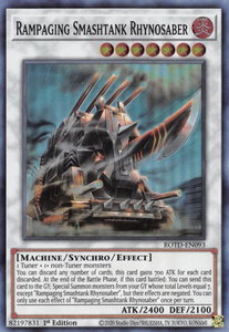 Rampaging Smashtank Rhynosaber - Rise of the Duelist (ROTD) #ROTD-EN093 - Super Rare YuGiOh Trading Card