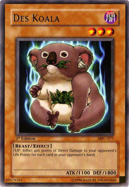 Des Koala - Magician's Force YuGiOh trading card