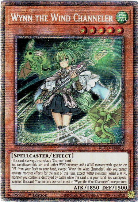 Wynn the Wind Channeler (Starlight Rare) - Rise of the Duelist YuGiOh trading card