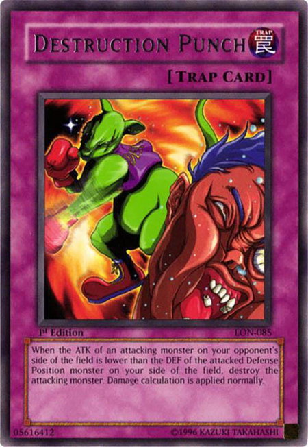 Destruction Punch - Labyrinth of Nightmare YuGiOh trading card