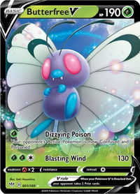 Butterfree V - SWSH03: Darkness Ablaze (SWSH03) #001/189 - Ultra Rare Pokémon Trading Card