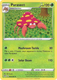Parasect - SWSH03: Darkness Ablaze (SWSH03) #004/189 - Uncommon Pokémon Trading Card