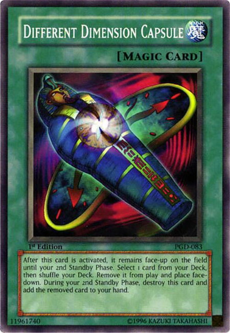 Different Dimension Capsule trading card from Pharaonic Guardian Different Dimension Capsule - Pharaonic Guardian YuGiOh trading card