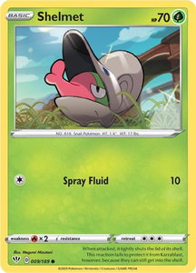 Shelmet - SWSH03: Darkness Ablaze (SWSH03) #009/189 - Common Pokémon Trading Card