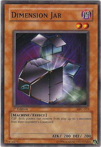 Dimension Jar - Magician's Force (MFC) #MFC-023 - Common / Short Print YuGiOh Trading Card