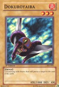 Dokuroyaiba trading card from Pharaoh's Servant Dokuroyaiba - Pharaoh's Servant YuGiOh trading card