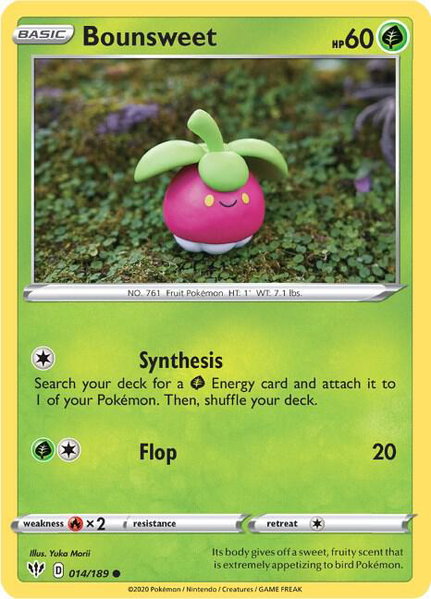 Bounsweet - SWSH03: Darkness Ablaze Pokémon trading card