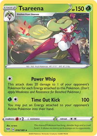 Tsareena - SWSH03: Darkness Ablaze (SWSH03) #016/189 - Rare Pokémon Trading Card