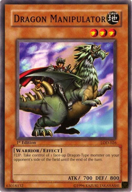 Dragon Manipulator trading card from Legacy of Darkness Dragon Manipulator - Legacy of Darkness YuGiOh trading card