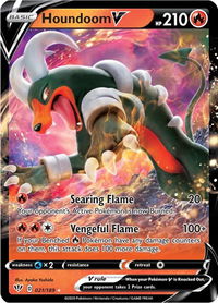Houndoom V - SWSH03: Darkness Ablaze (SWSH03) #021/189 - Ultra Rare Pokémon Trading Card