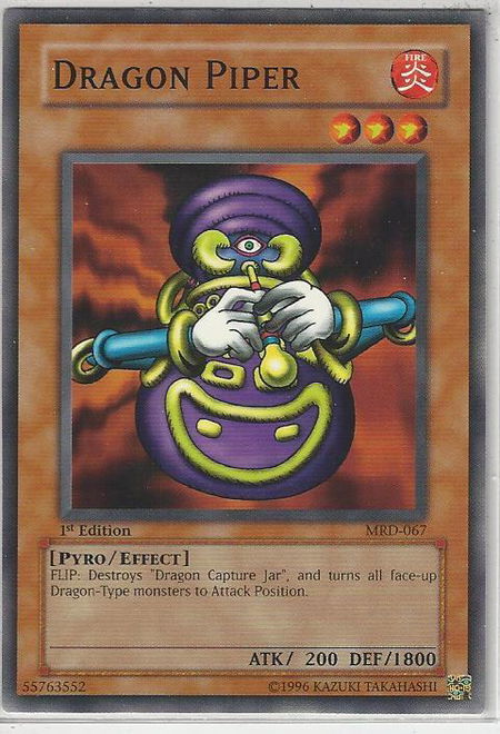Dragon Piper - Metal Raiders YuGiOh trading card