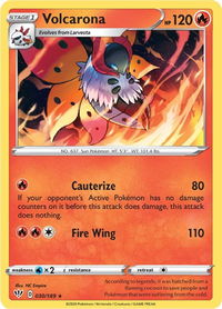 Volcarona - SWSH03: Darkness Ablaze (SWSH03) #030/189 - Rare Pokémon Trading Card