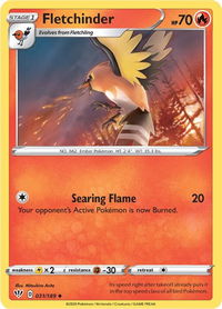 Fletchinder - SWSH03: Darkness Ablaze (SWSH03) #031/189 - Uncommon Pokémon Trading Card