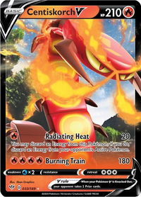Centiskorch V - SWSH03: Darkness Ablaze (SWSH03) #033/189 - Ultra Rare Pokémon Trading Card