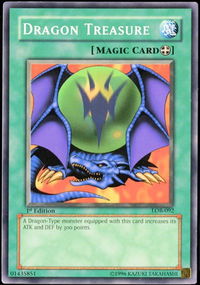 Dragon Treasure - The Legend of Blue Eyes White Dragon (LOB) #LOB-092 - Common / Short Print YuGiOh Trading Card