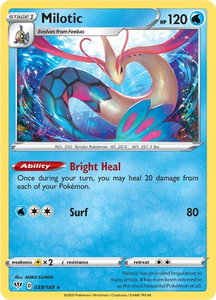 Milotic - SWSH03: Darkness Ablaze (SWSH03) #039/189 - Holo Rare Pokémon Trading Card