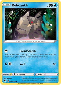 Relicanth - SWSH03: Darkness Ablaze (SWSH03) #040/189 - Uncommon Pokémon Trading Card