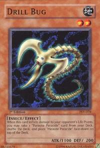 Drill Bug trading card from Pharaoh's Servant Drill Bug - Pharaoh's Servant YuGiOh trading card