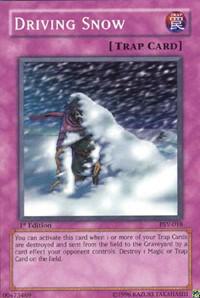 Driving Snow trading card from Pharaoh's Servant Driving Snow - Pharaoh's Servant YuGiOh trading card