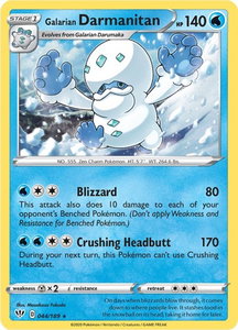 Galarian Darmanitan (44) - SWSH03: Darkness Ablaze (SWSH03) #044/189 - Rare Pokémon Trading Card