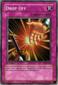Drop Off - Legacy of Darkness (LOD) #LOD-097 - Super Rare YuGiOh Trading Card