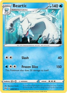 Beartic - SWSH03: Darkness Ablaze (SWSH03) #049/189 - Rare Pokémon Trading Card