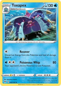 Toxapex - SWSH03: Darkness Ablaze (SWSH03) #052/189 - Uncommon Pokémon Trading Card