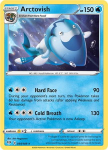 Arctovish - SWSH03: Darkness Ablaze (SWSH03) #054/189 - Rare Pokémon Trading Card