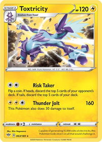 Toxtricity - SWSH03: Darkness Ablaze (SWSH03) #063/189 - Holo Rare Pokémon Trading Card