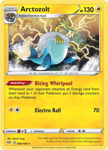 Arctozolt - SWSH03: Darkness Ablaze (SWSH03) #066/189 - Holo Rare Pokémon Trading Card